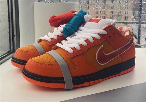 Nike SB Dunk Low Concepts Orange Lobster Mens